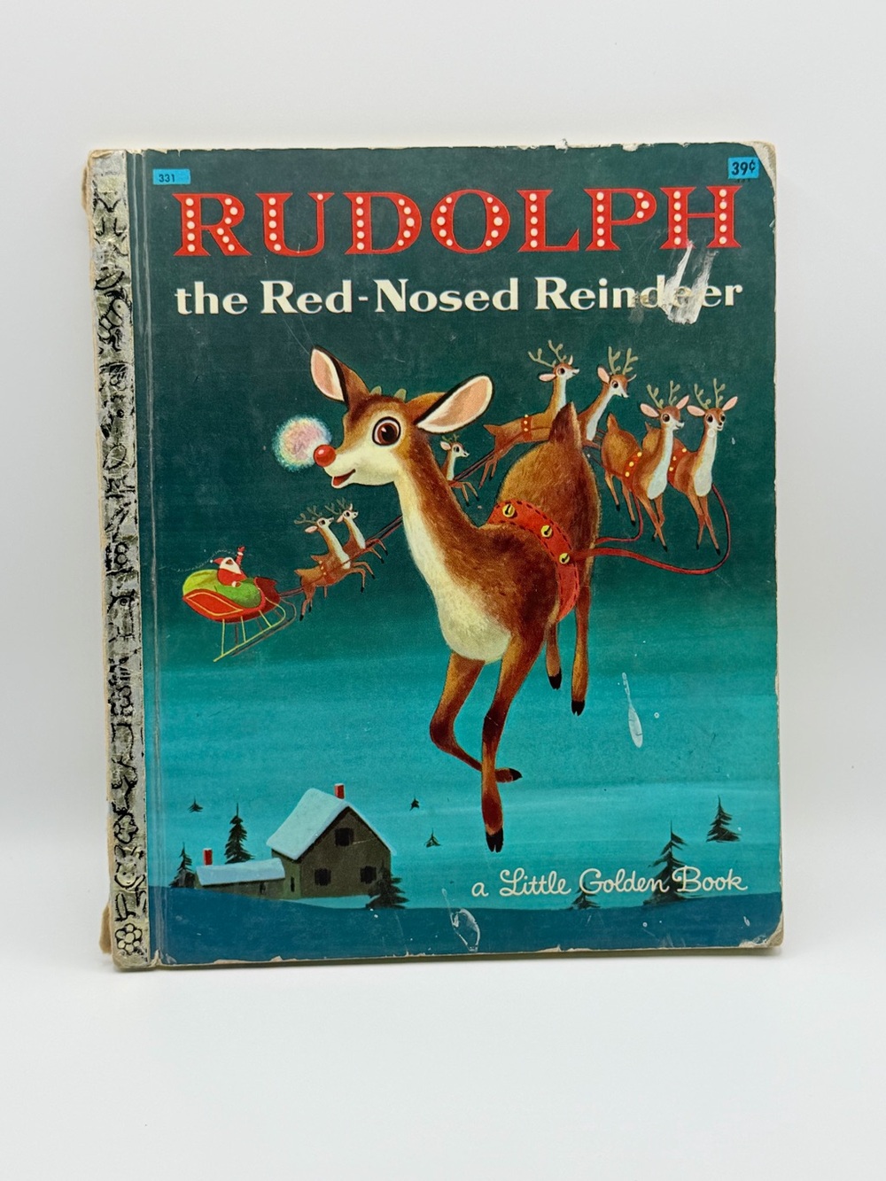 Vtg 1969 Rudolph the Red Nosed Reindeer Little Golden Book HC Hazen Scarry